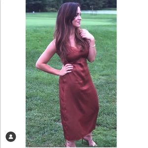 Wild Honey burnt sienna laced dress